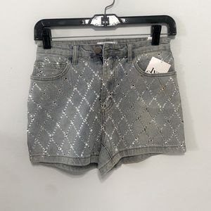 Rhinestone denim short shorts! Perfect for 4th of July 🎆
